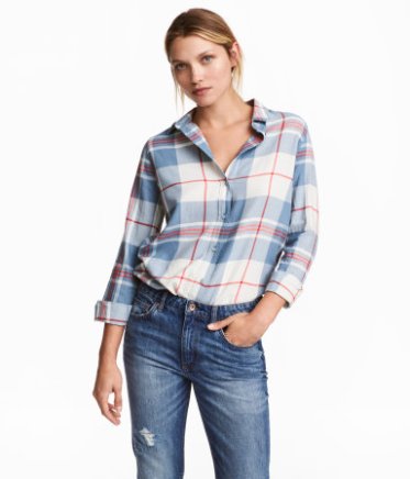 checked cotton shirt