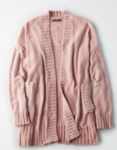 chenille cardigan