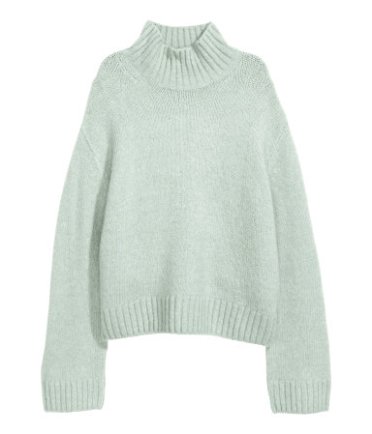 knit wool-blend sweater